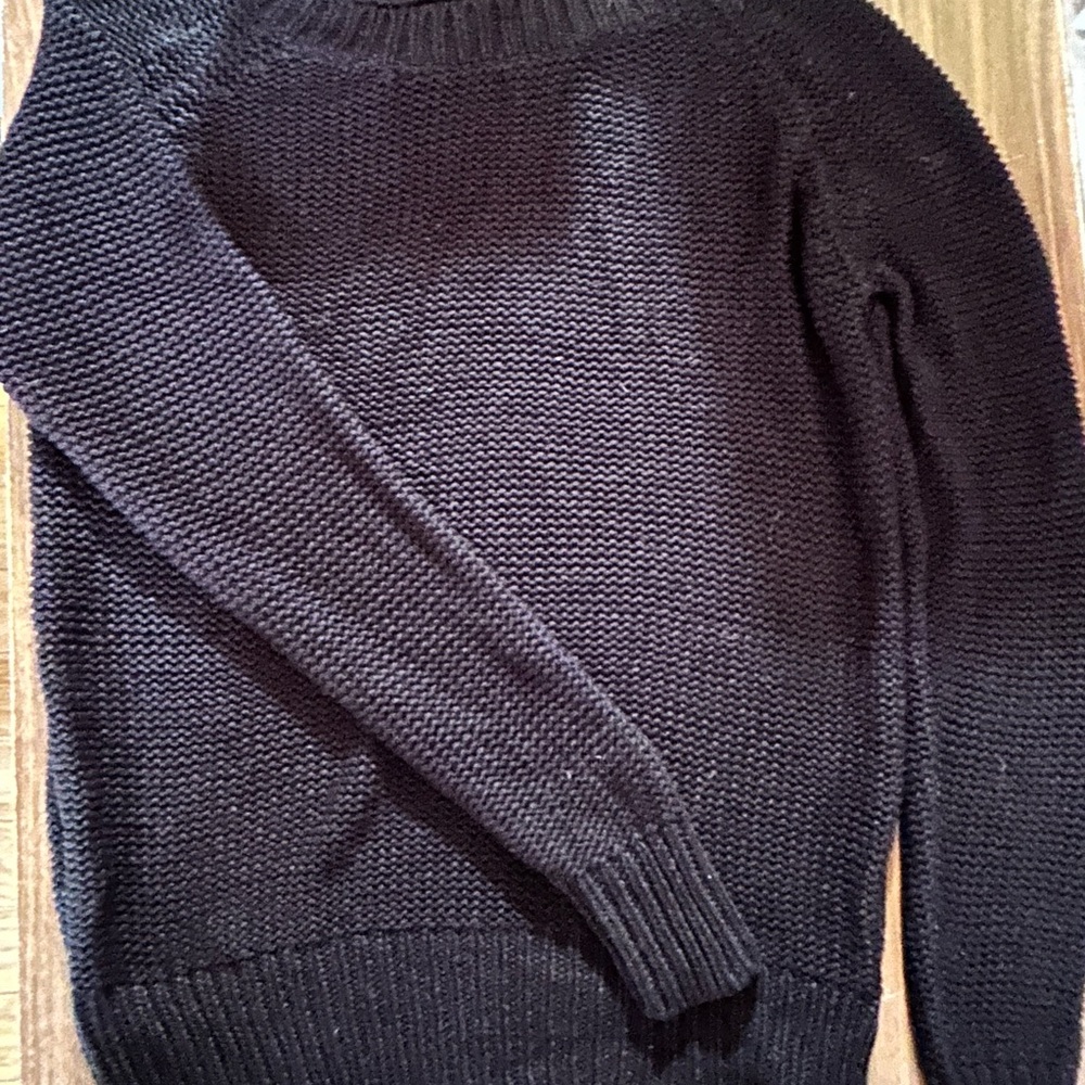 Forever 21 Black Open-Knit Sweater – Size S